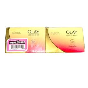 Olay Bodyscience Soap B3 Niacinamide + Peptide Beauty Bar, Sealed 8 Pack